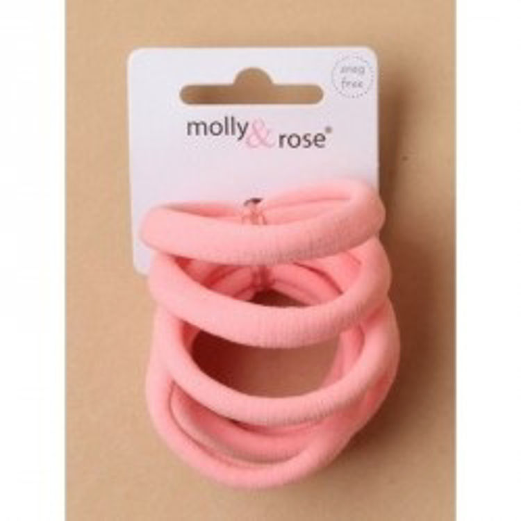 Picture of 5683/6830 CARD OF 6 THICK PALE PINK JERSEY ENDLESS ELASTICS
